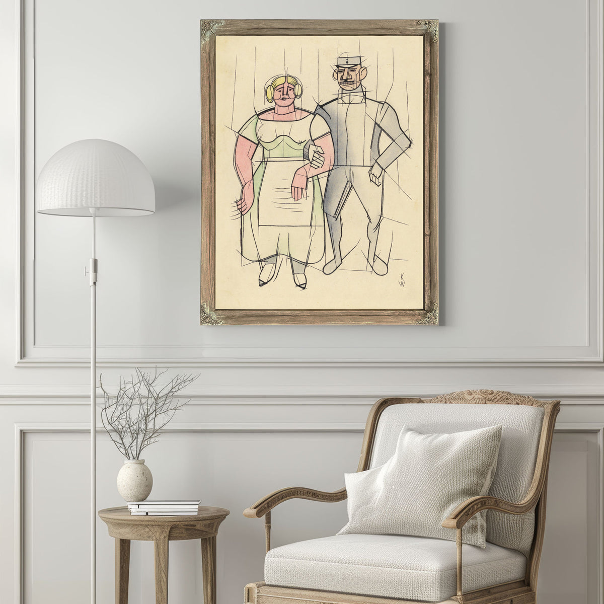 Untitled Frau Und Mann Around 1933 By Karl Wiener