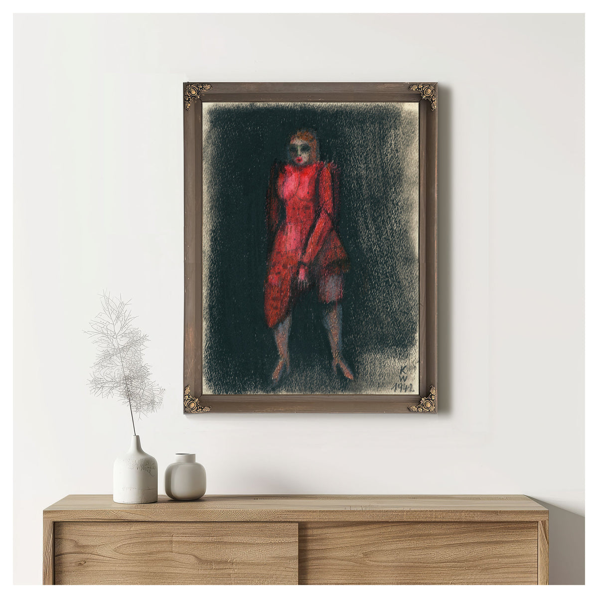 Untitled Frauenfigur 1942 By Karl Wiener