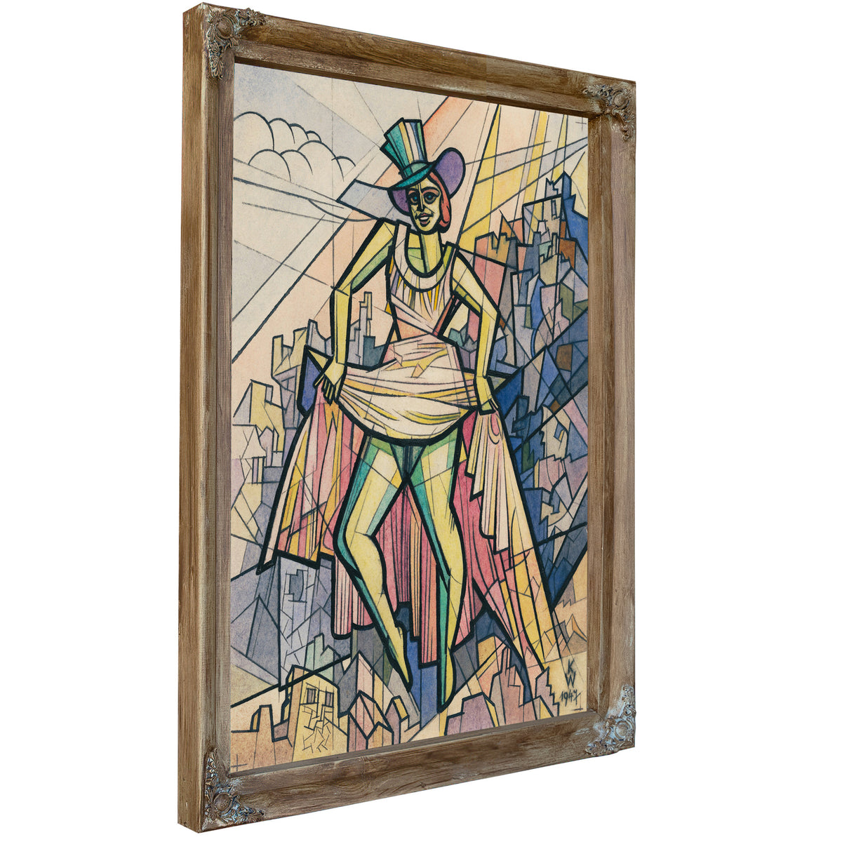Untitled Frauenfigur 1947 By Karl Wiener