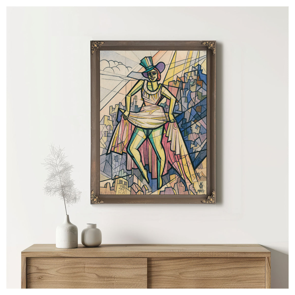 Untitled Frauenfigur 1947 By Karl Wiener