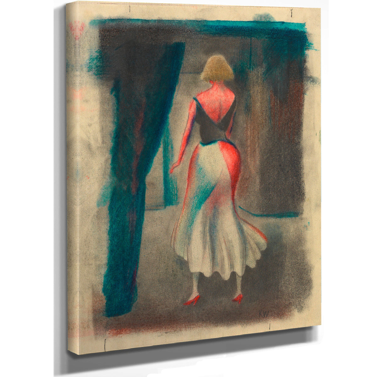 Untitled Frauenfigur Ruckenansicht By Karl Wiener