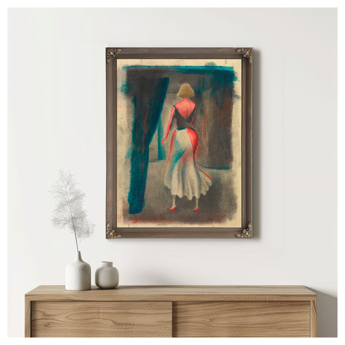 Untitled Frauenfigur Ruckenansicht By Karl Wiener