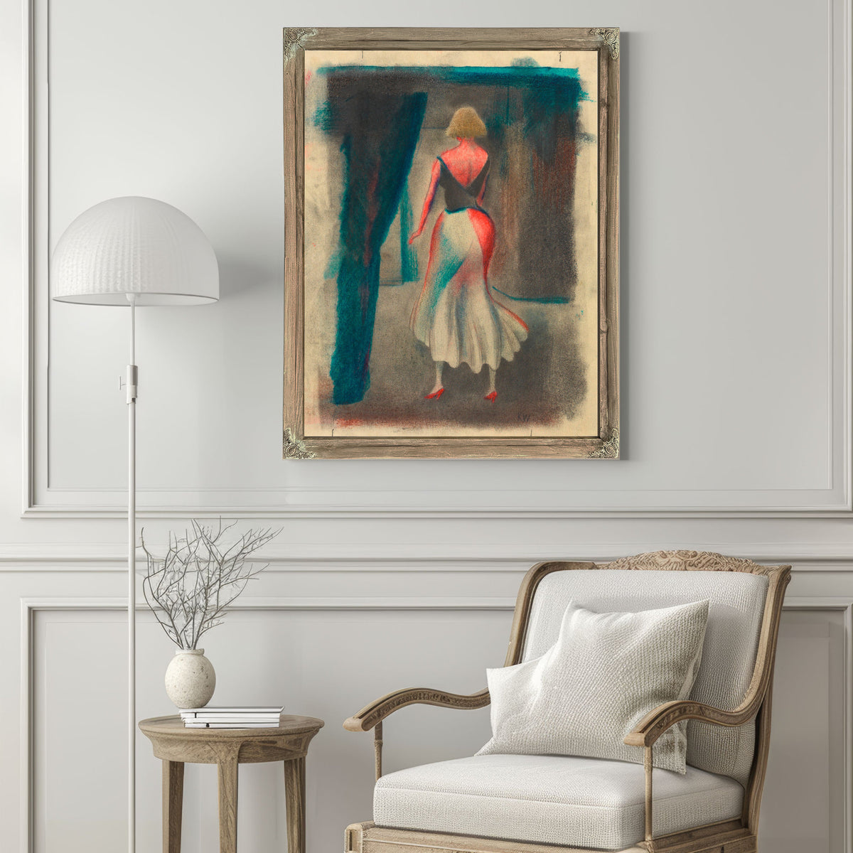 Untitled Frauenfigur Ruckenansicht By Karl Wiener