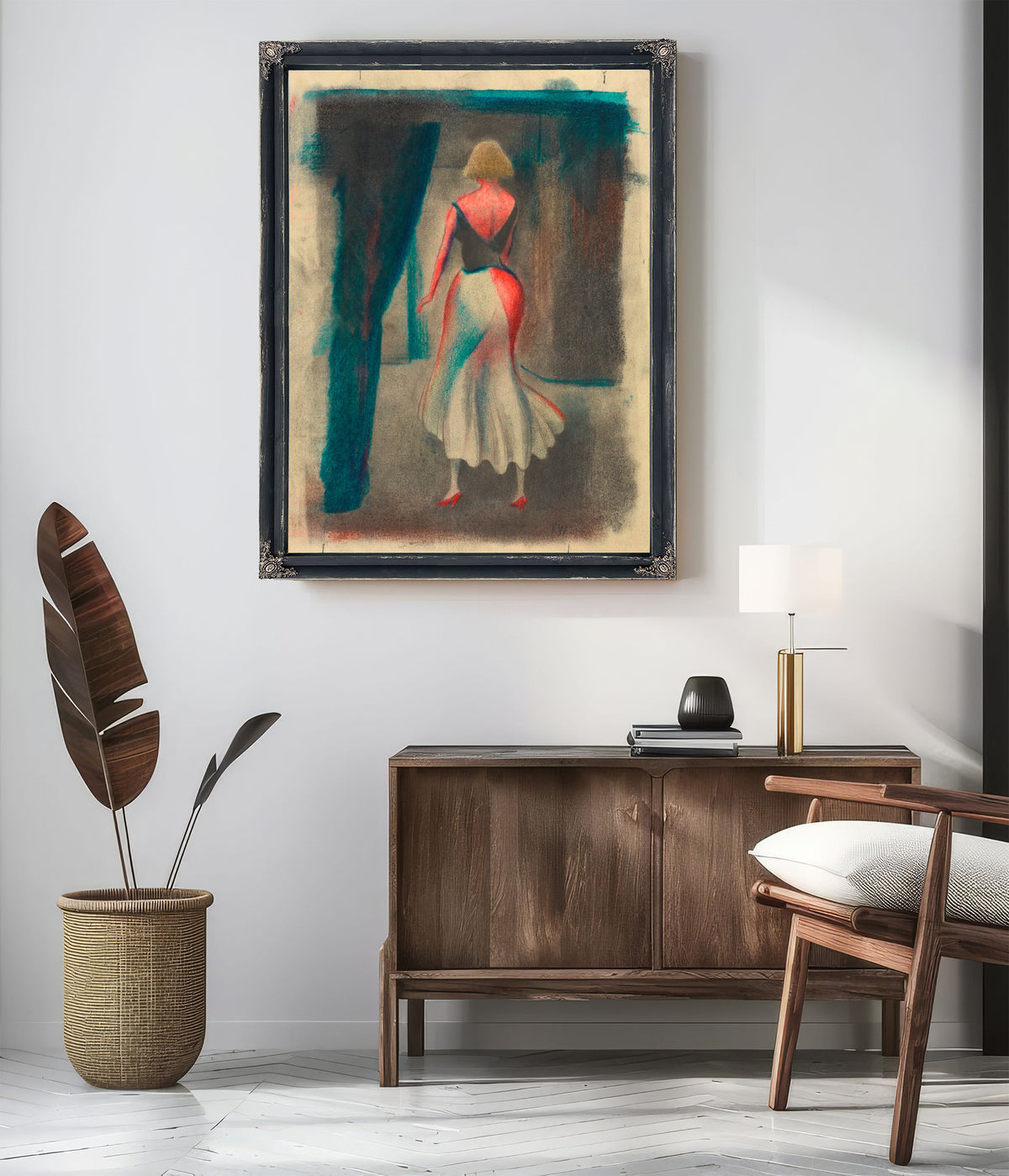 Untitled Frauenfigur Ruckenansicht By Karl Wiener