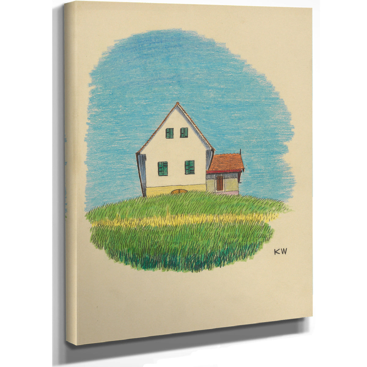 Untitled Haus Wiese Around 1924 By Karl Wiener