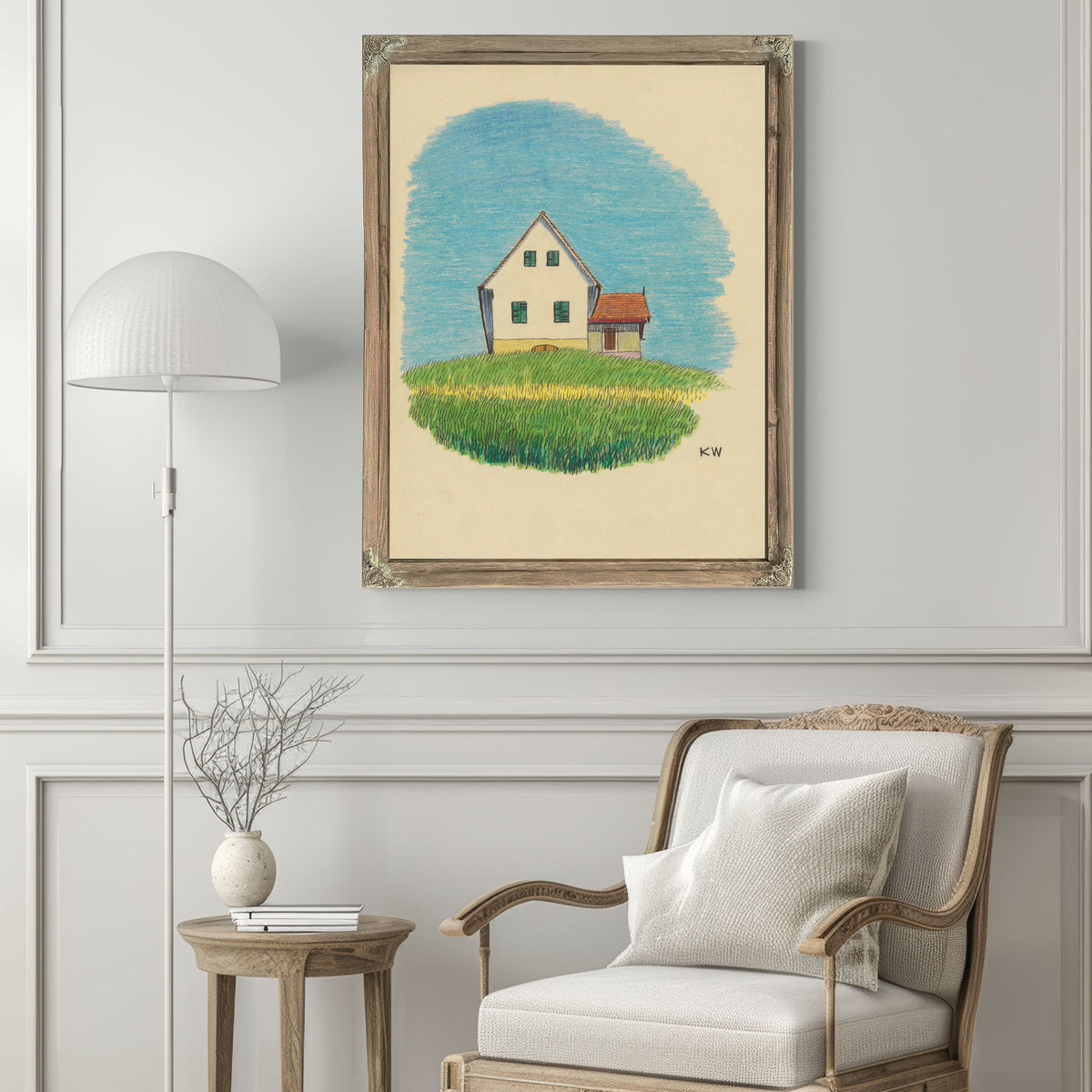 Untitled Haus Wiese Around 1924 By Karl Wiener