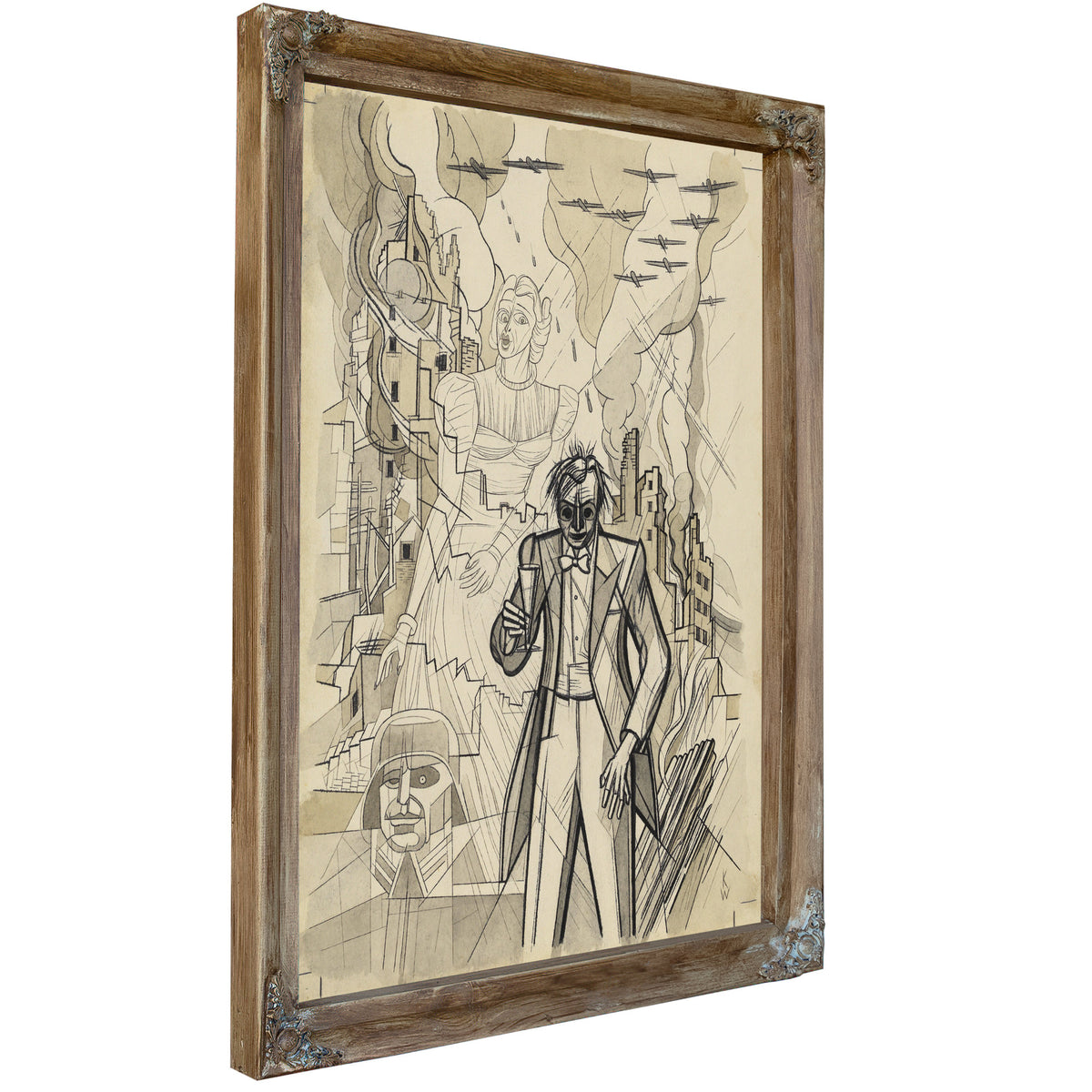 Untitled Kriegsgroteske Around 1941 By Karl Wiener