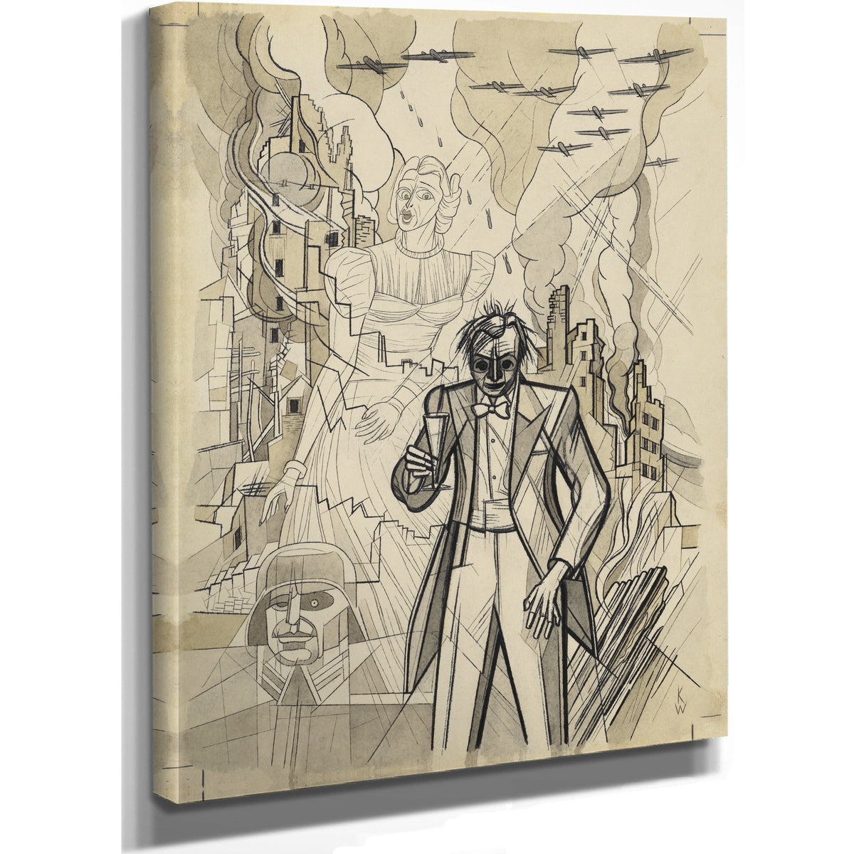Untitled Kriegsgroteske Around 1941 By Karl Wiener