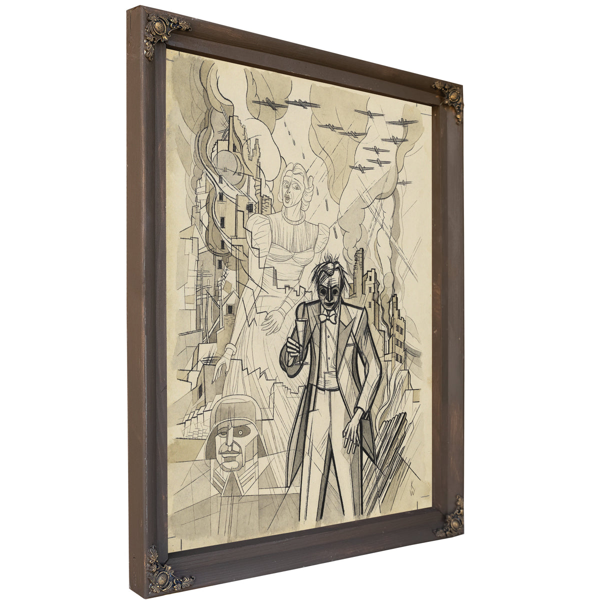 Untitled Kriegsgroteske Around 1941 By Karl Wiener