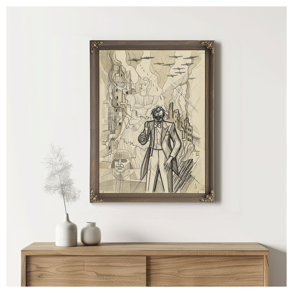 Untitled Kriegsgroteske Around 1941 By Karl Wiener