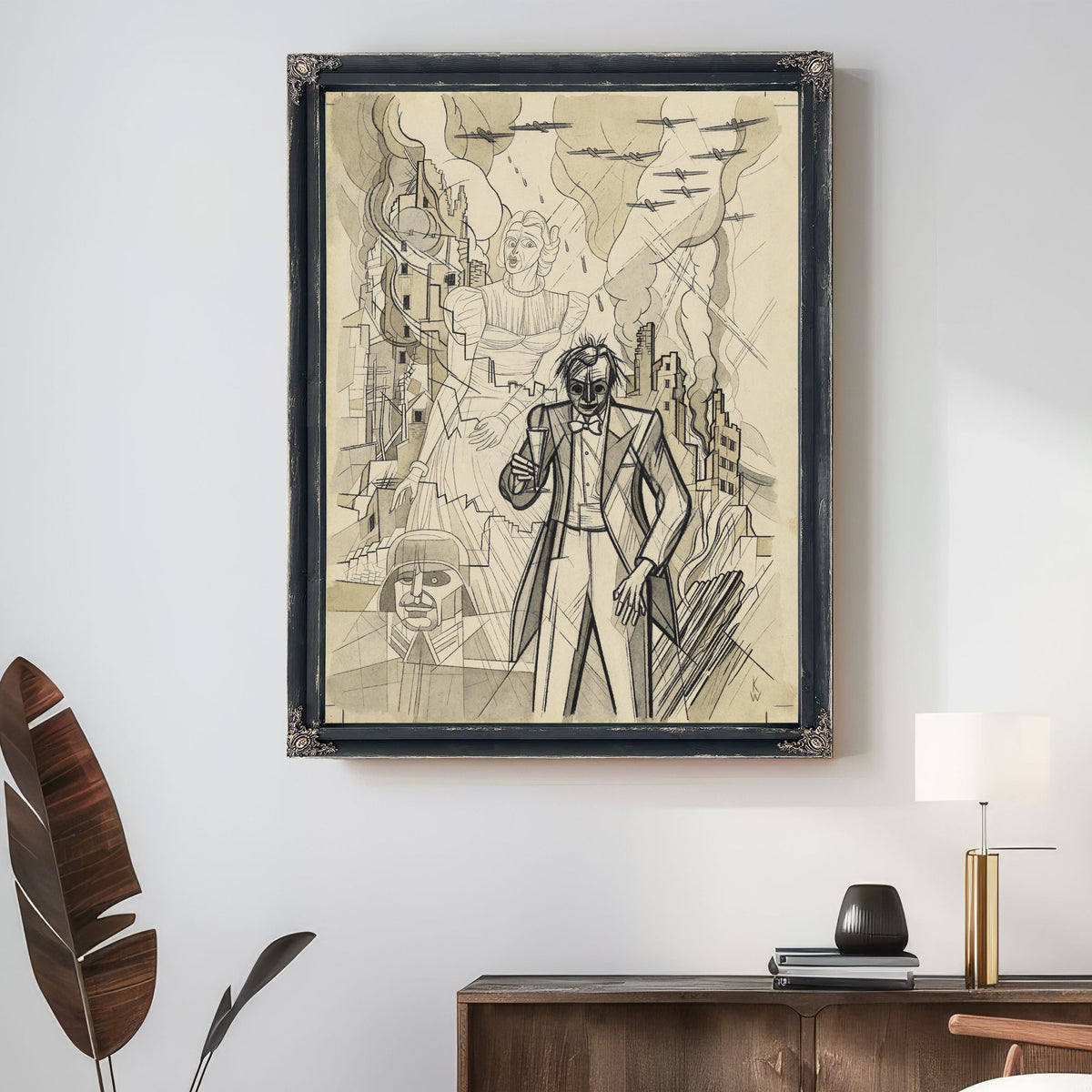 Untitled Kriegsgroteske Around 1941 By Karl Wiener