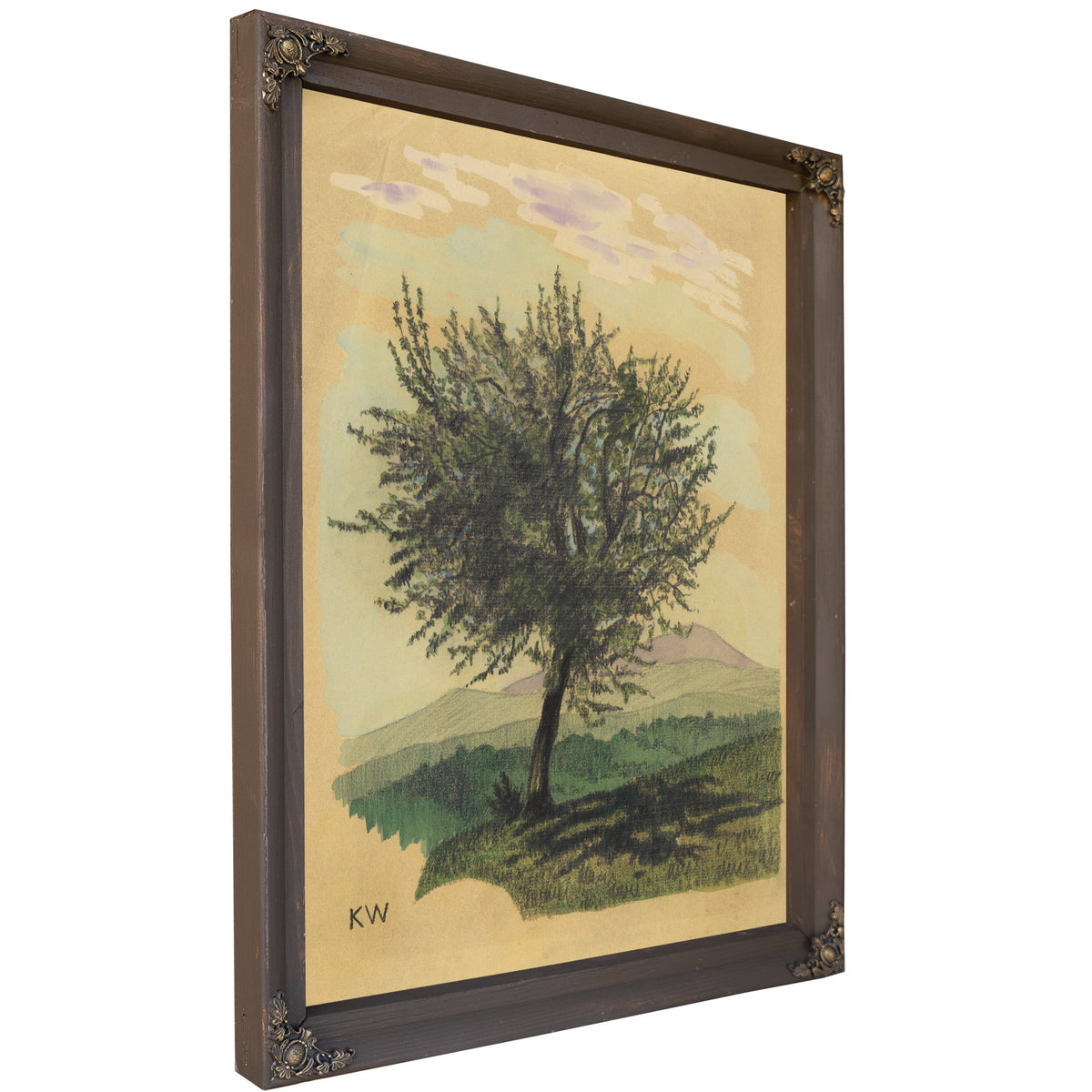 Untitled Laubbaum Landschaft Around By Karl Wiener