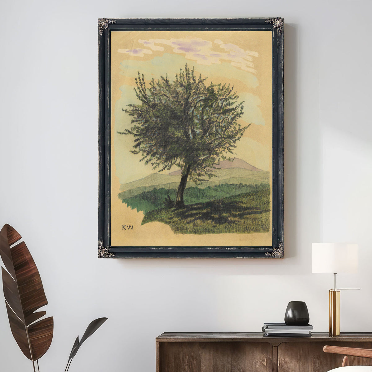 Untitled Laubbaum Landschaft Around By Karl Wiener