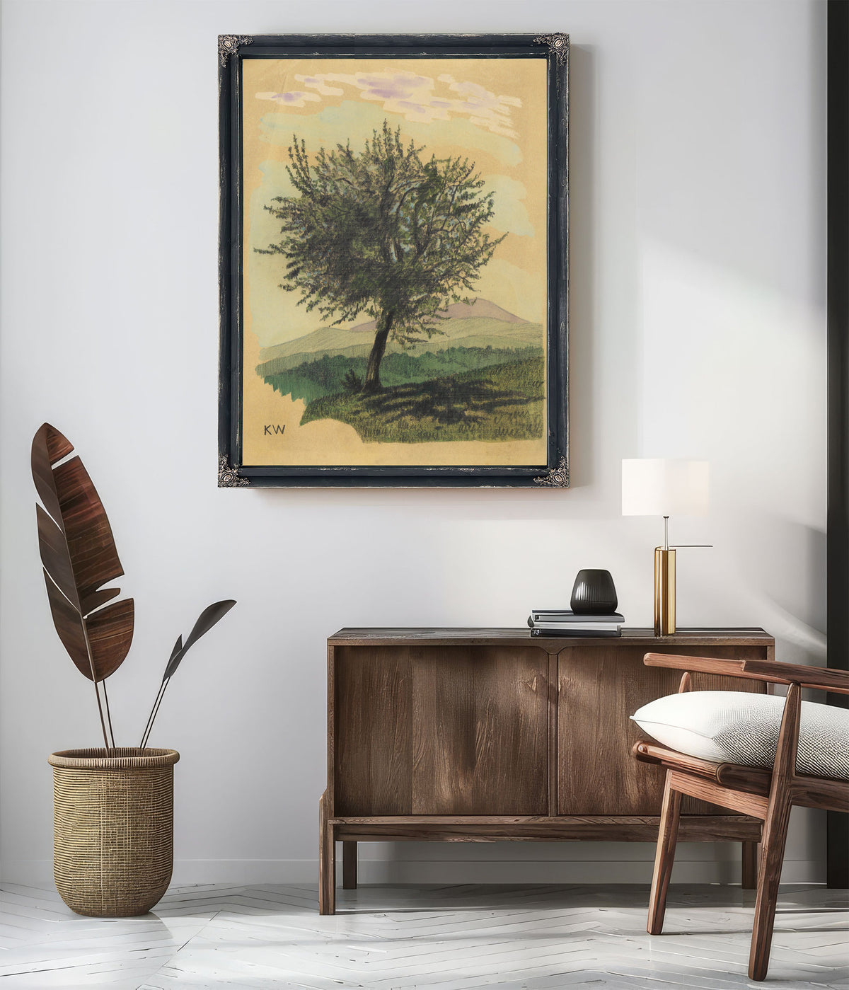 Untitled Laubbaum Landschaft Around By Karl Wiener