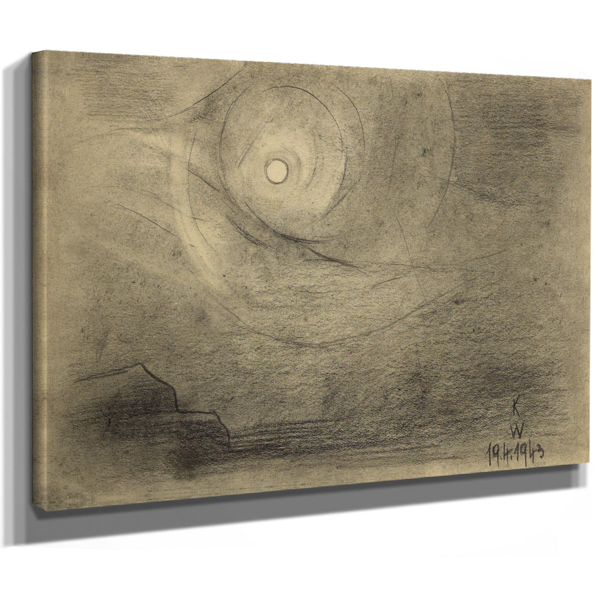 Ohne Titel Mond 1943 By Karl Wiener