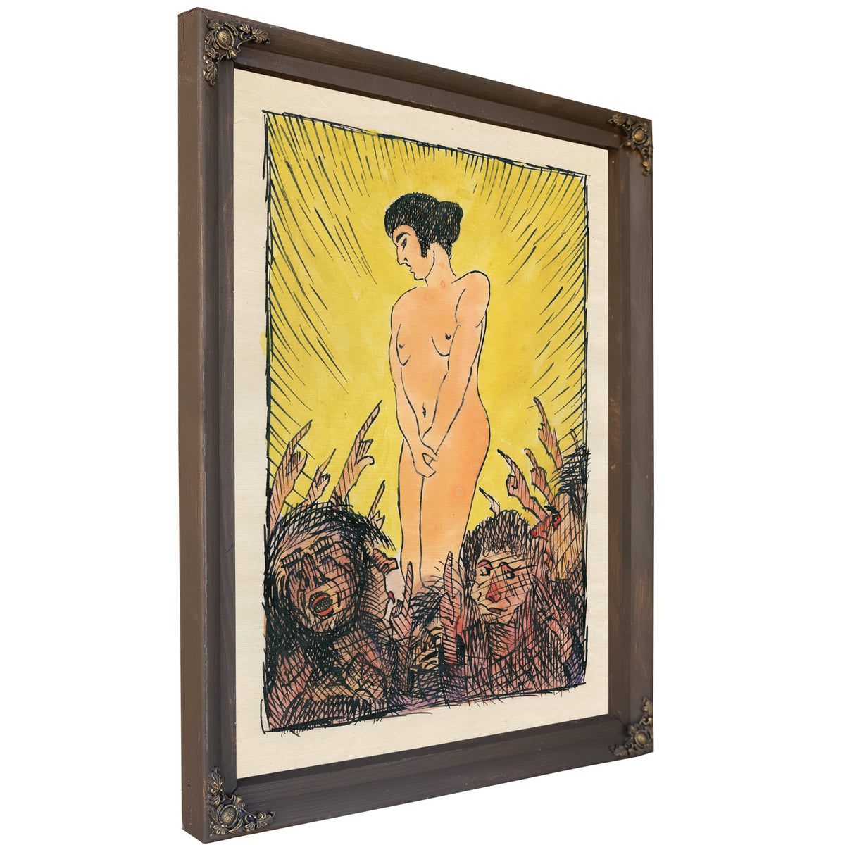 Untitled Nackte Frauenfigur Around By Karl Wiener
