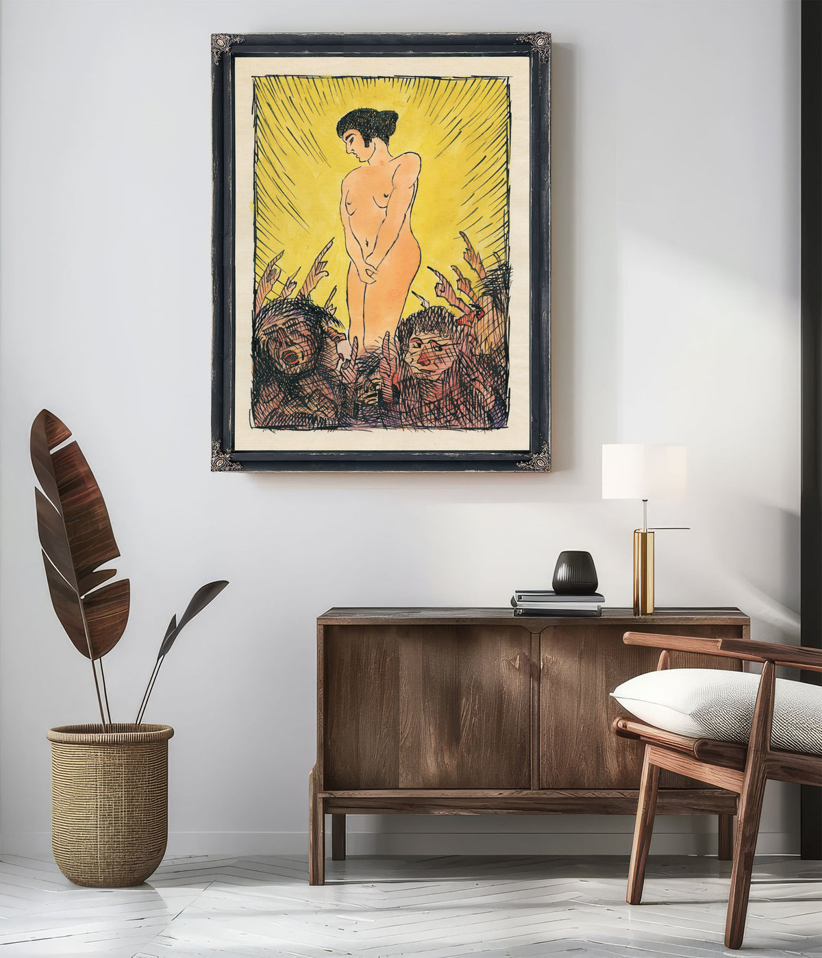 Untitled Nackte Frauenfigur Around By Karl Wiener