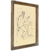 Untitled Rauchender Mann By Karl Wiener