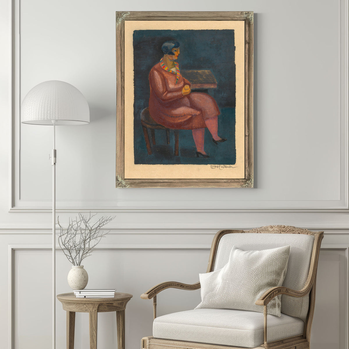 Untitled Sitzende Frau Ca 1930 By Karl Wiener
