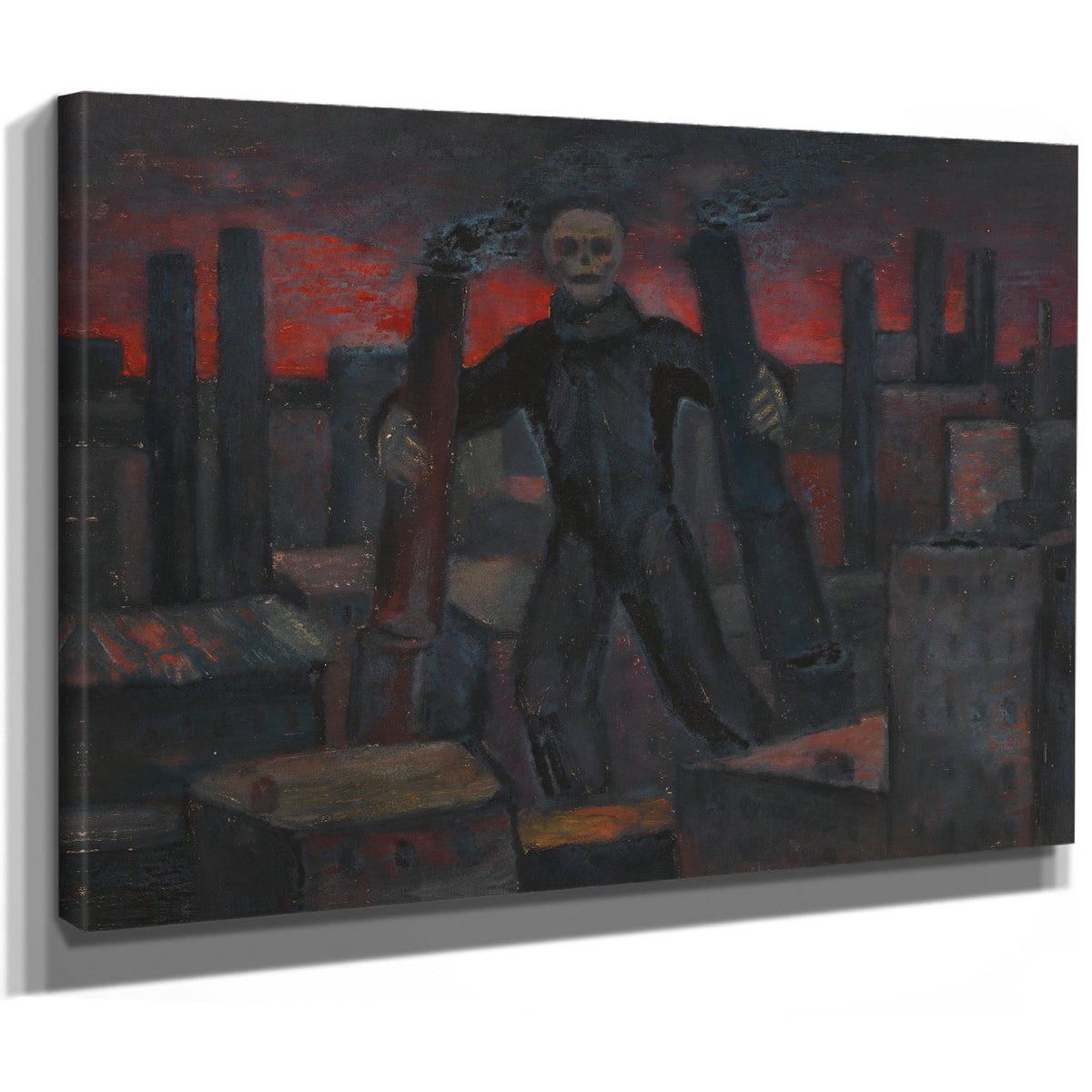 Ohne Titel Tod Mit Rauchenden Schloten By Karl Wiener