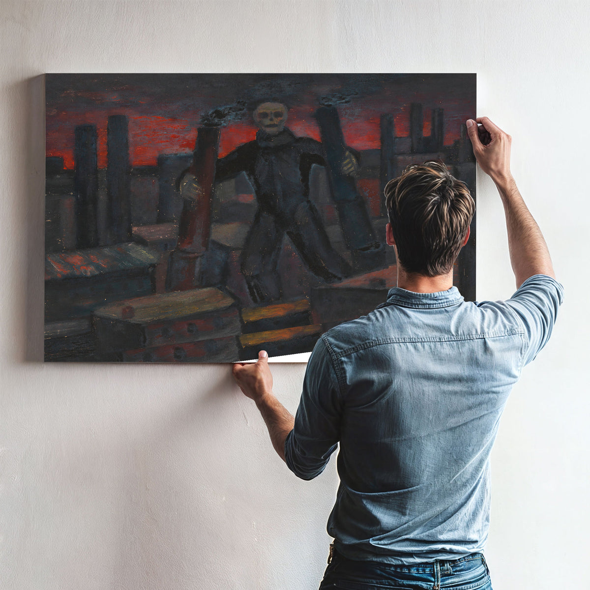 Ohne Titel Tod Mit Rauchenden Schloten By Karl Wiener