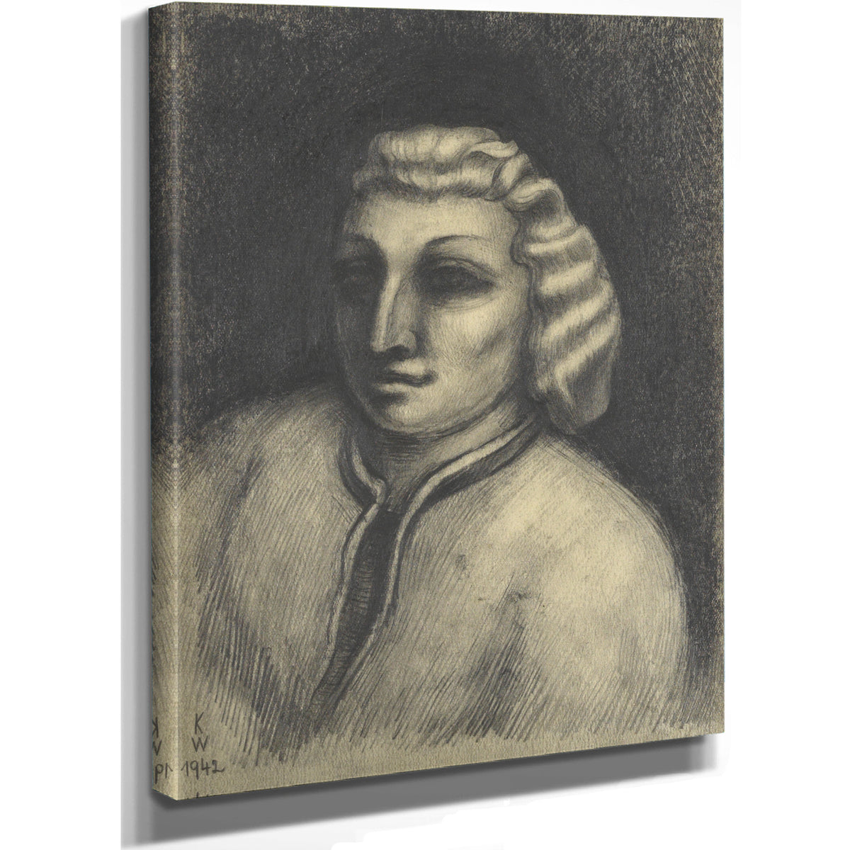 Untitled Weibliches Portrat By Karl Wiener
