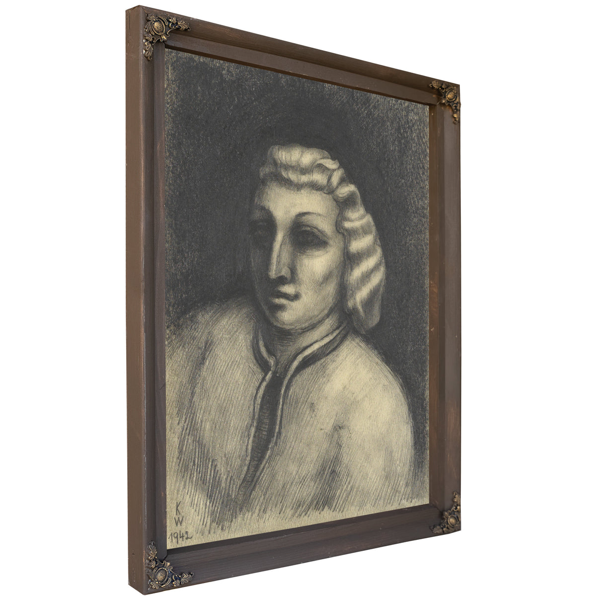Untitled Weibliches Portrat By Karl Wiener