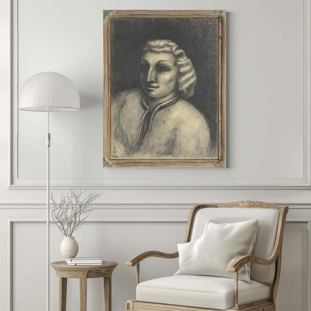 Untitled Weibliches Portrat By Karl Wiener