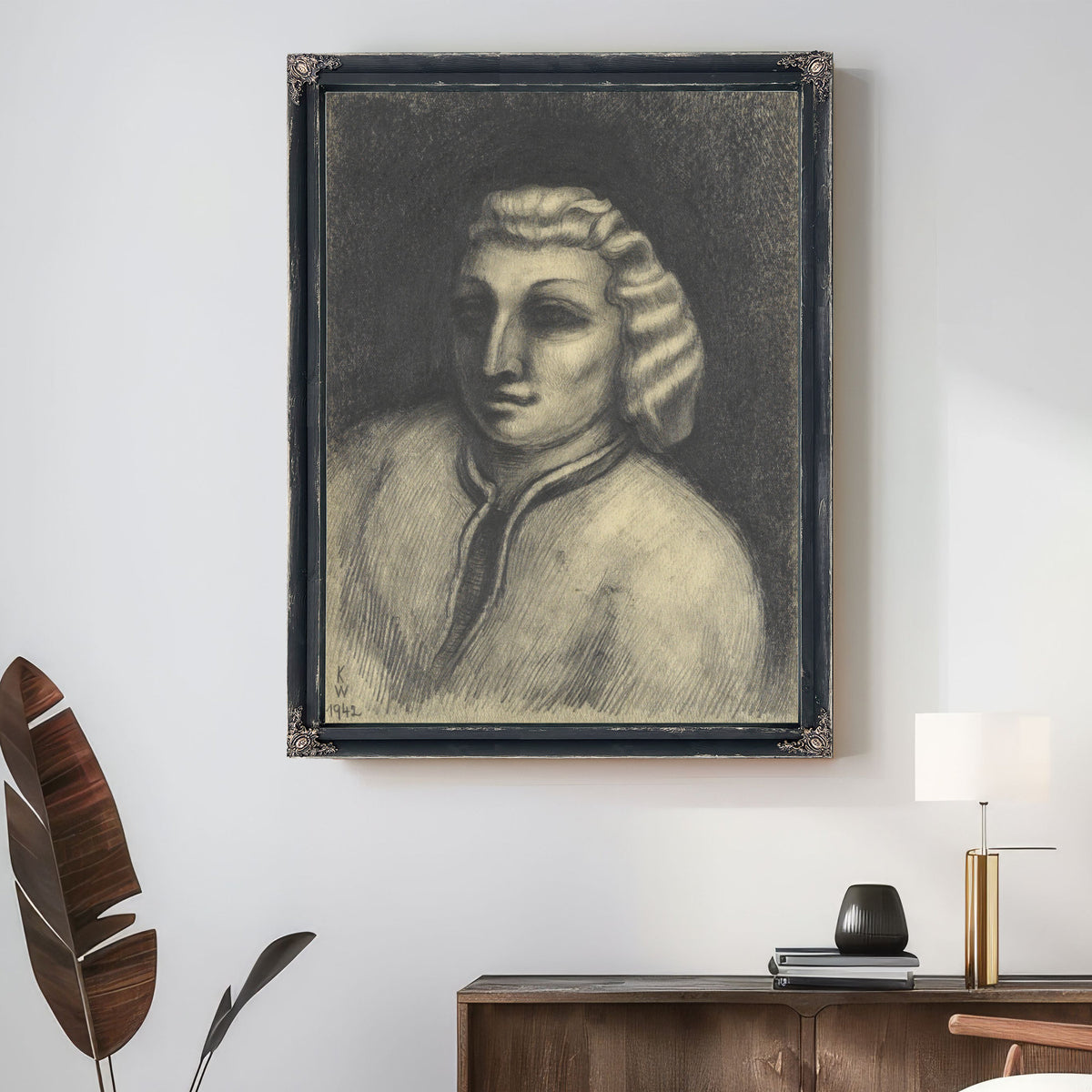 Untitled Weibliches Portrat By Karl Wiener