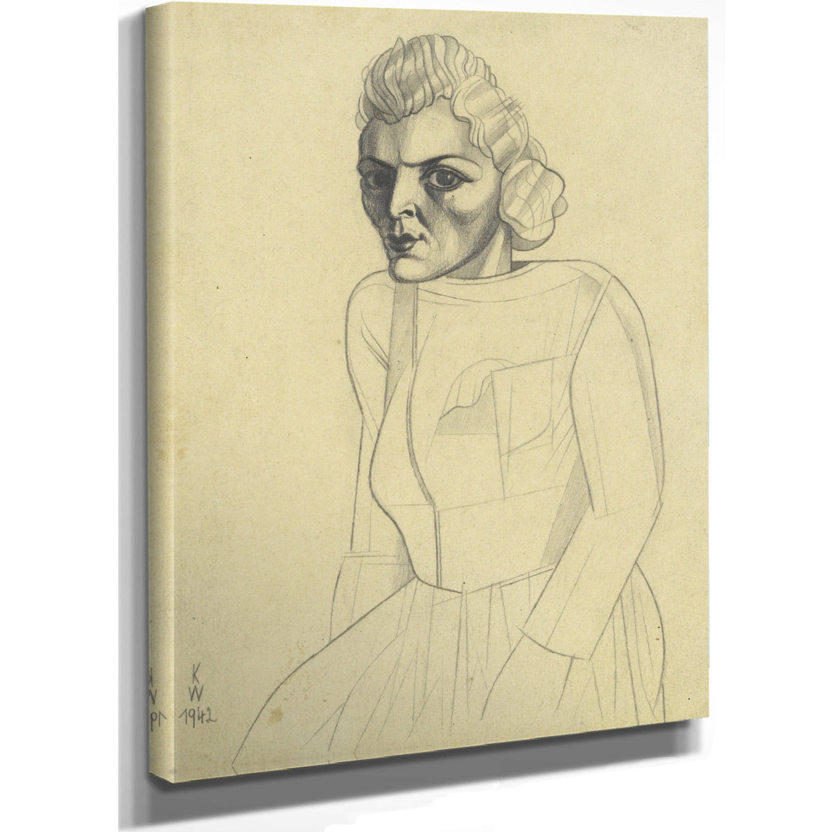 Untitled Weibliches Portrat Ii By Karl Wiener
