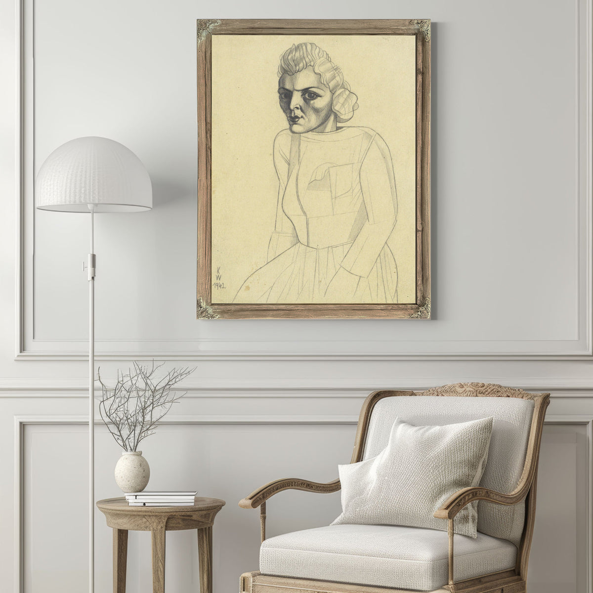 Untitled Weibliches Portrat Ii By Karl Wiener