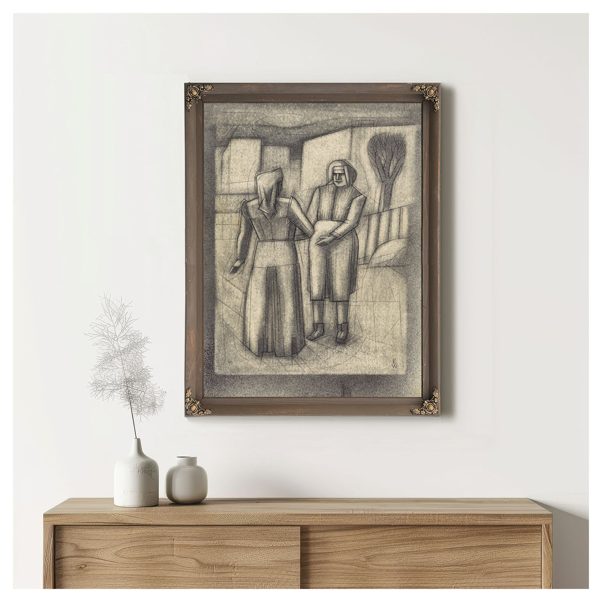Untitled Zwei Frauen Around 1933 By Karl Wiener
