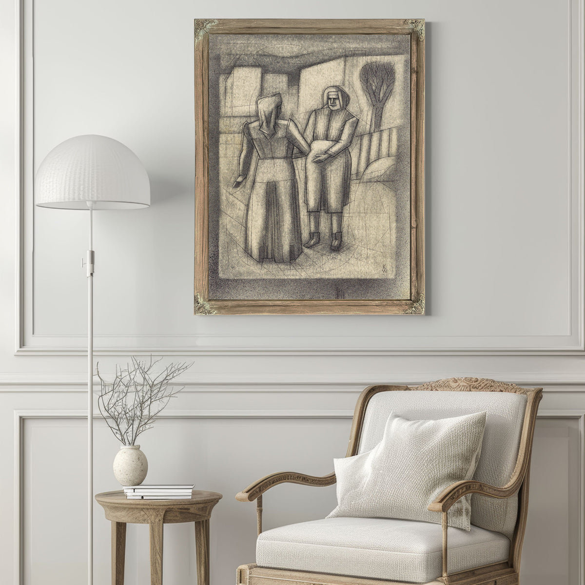 Untitled Zwei Frauen Around 1933 By Karl Wiener