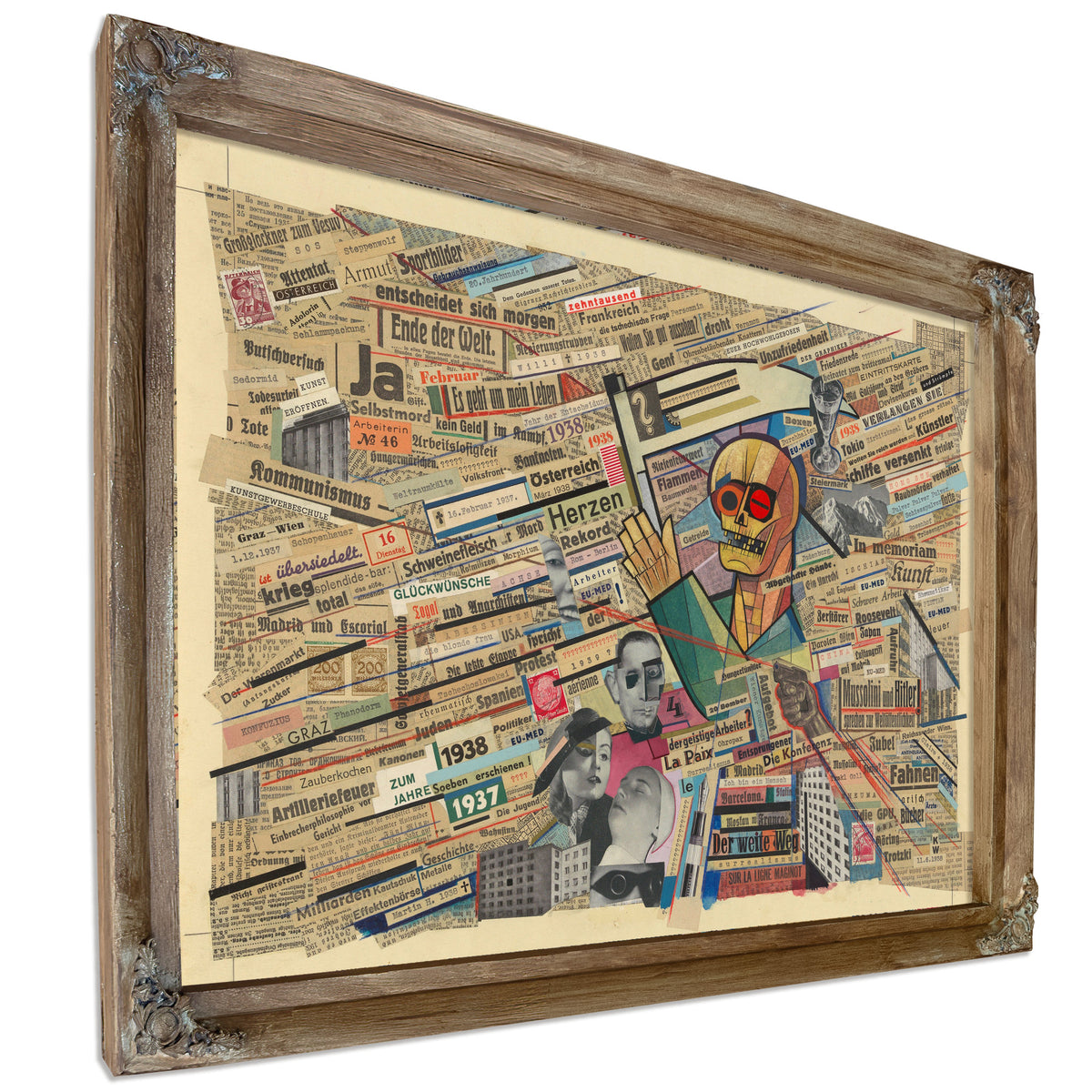 Political Collage 1938 By Karl Wiener