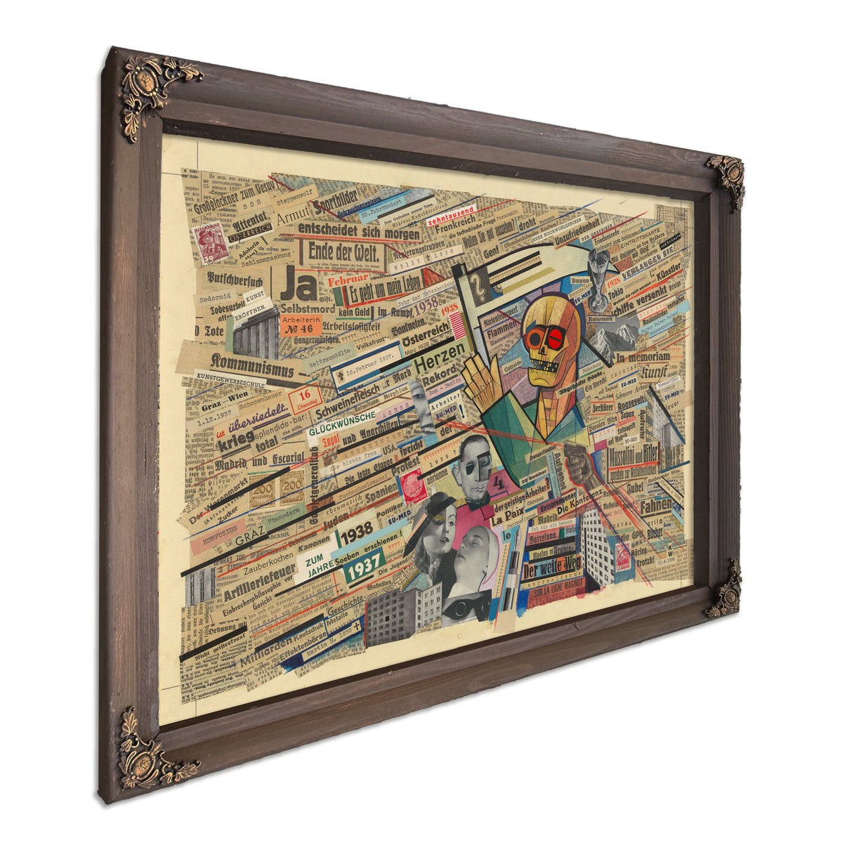 Political Collage 1938 By Karl Wiener