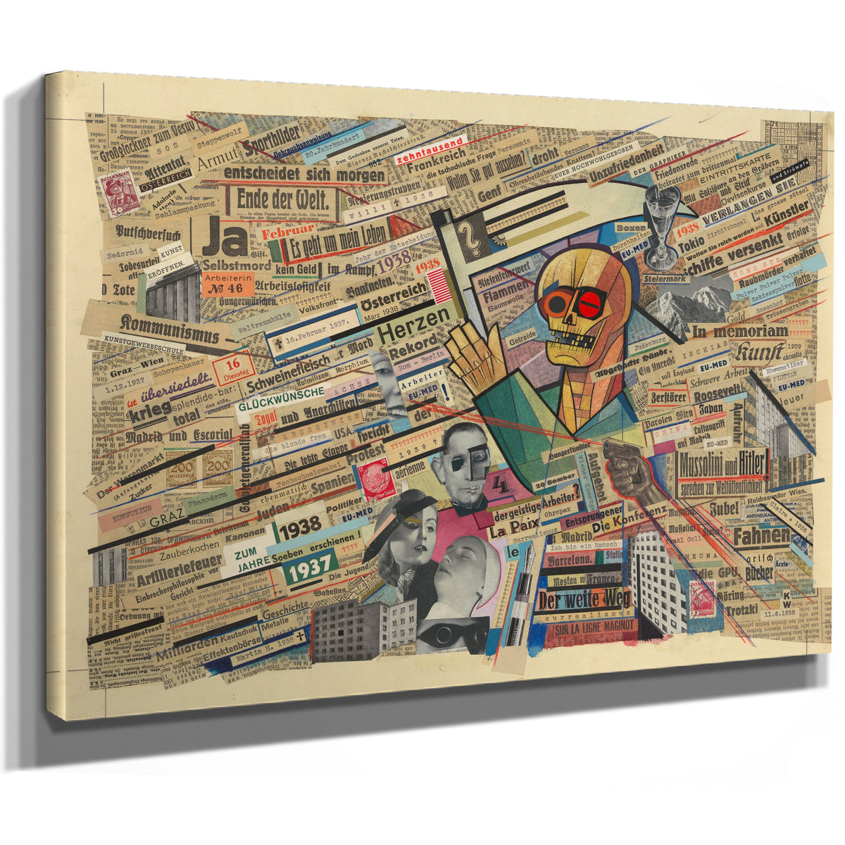 Political Collage 1938 By Karl Wiener