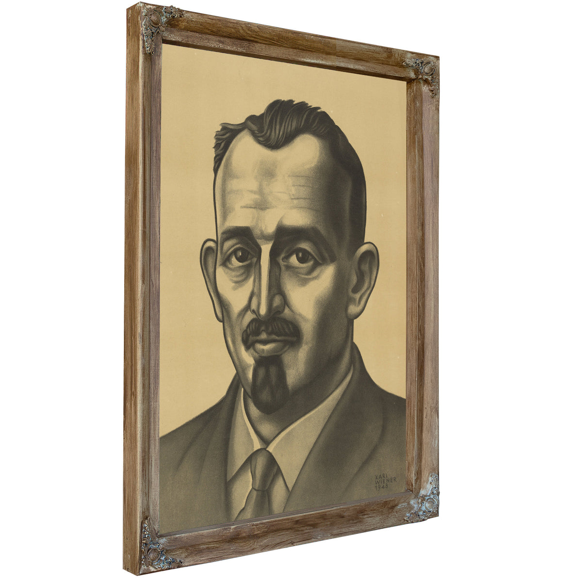 Portrait Eines Mannes By Karl Wiener
