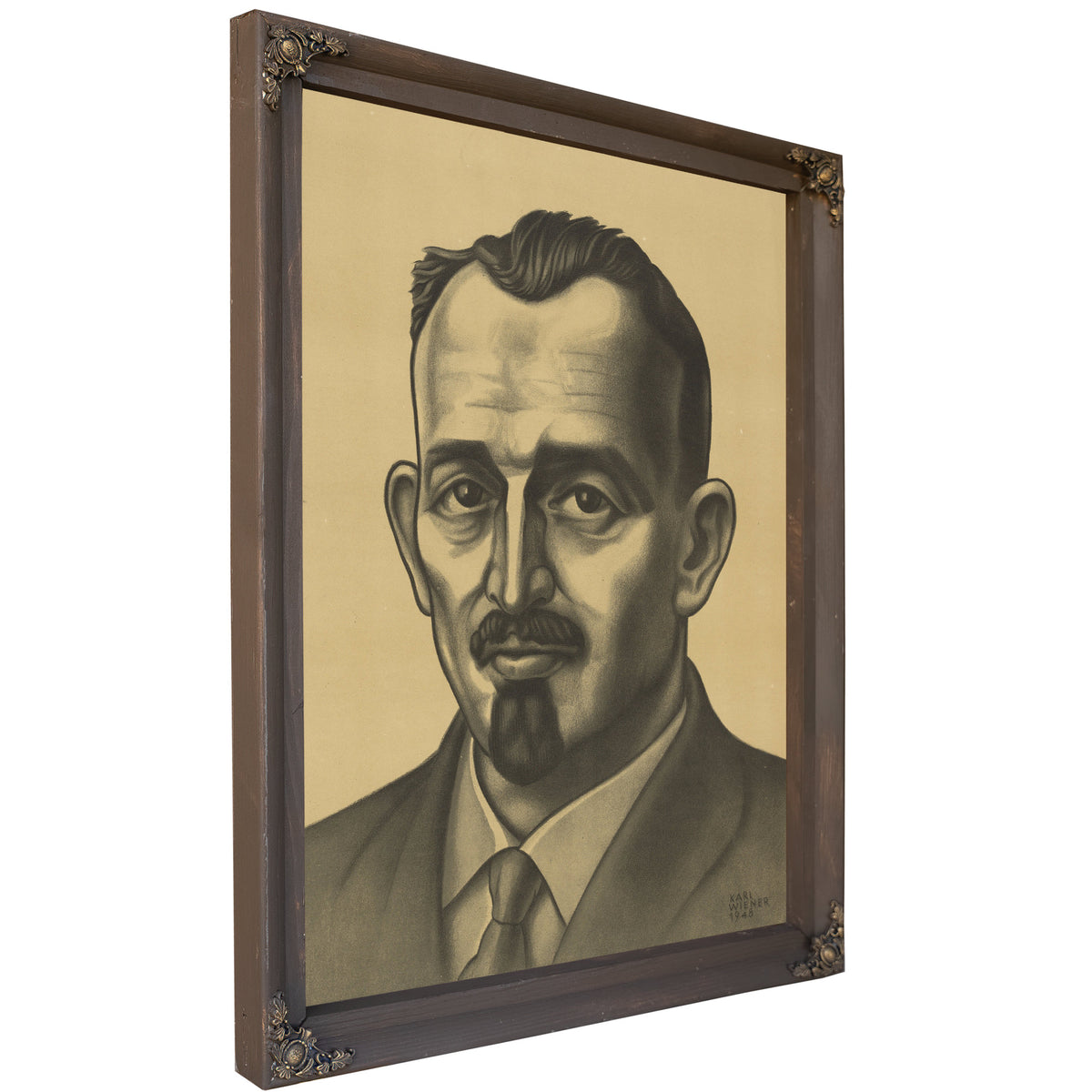Portrait Eines Mannes By Karl Wiener
