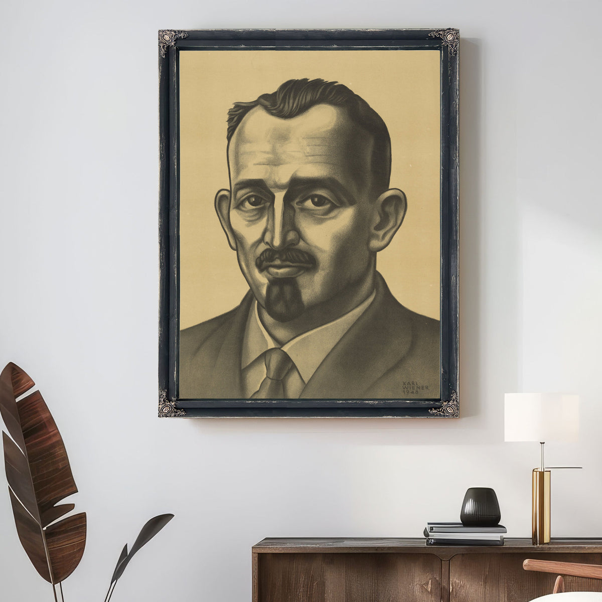Portrait Eines Mannes By Karl Wiener