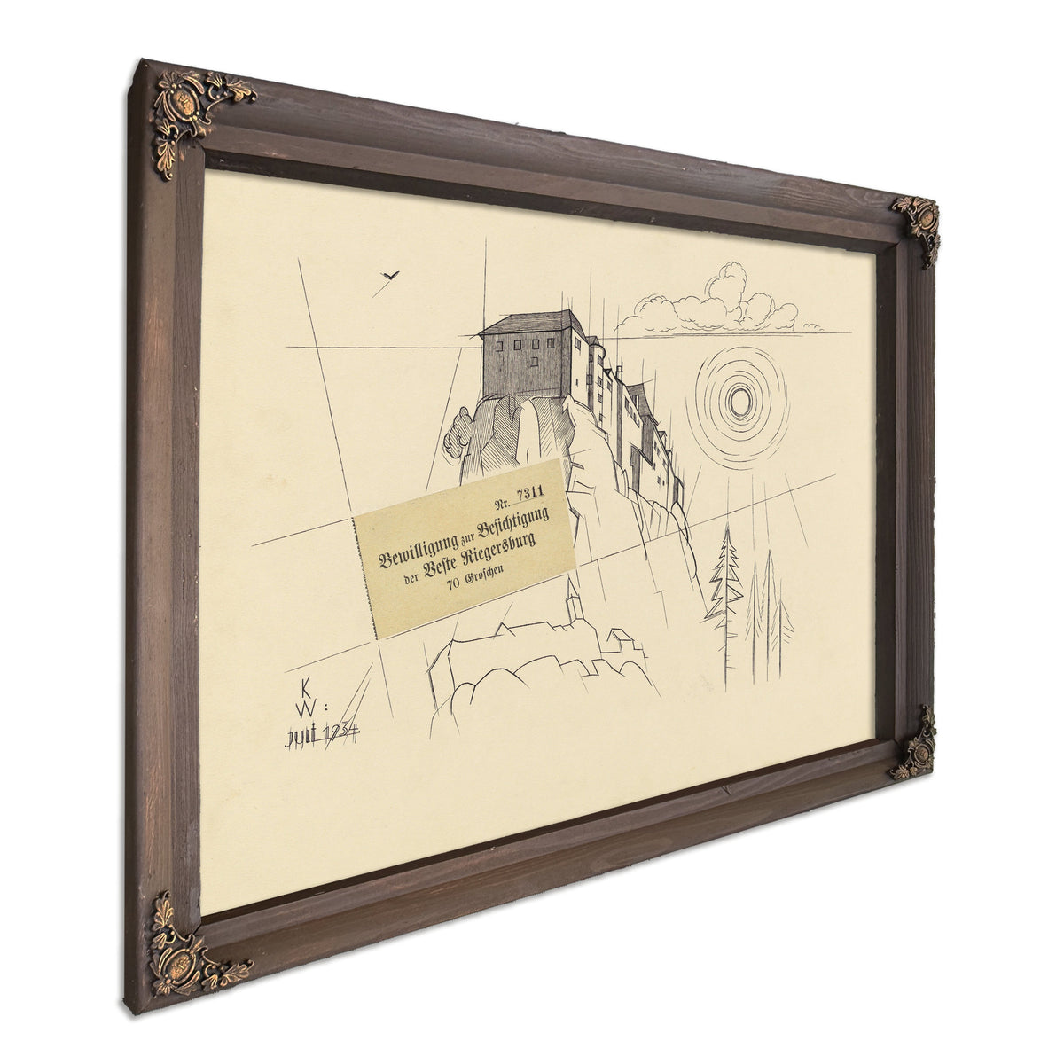 Riegersburg 1934 By Karl Wiener