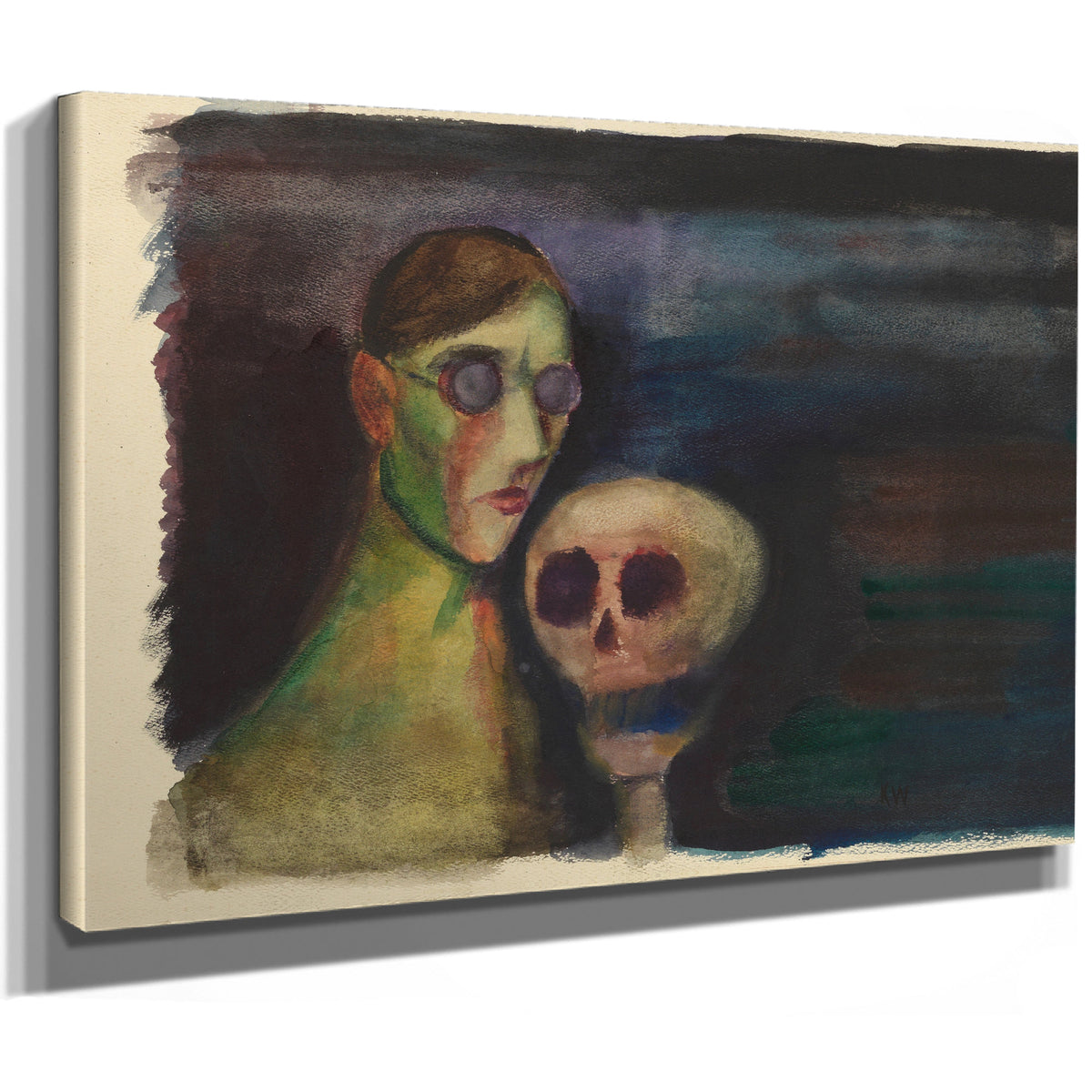 Selbstportrat Mit Dem Tod Around 1932 By Karl Wiener