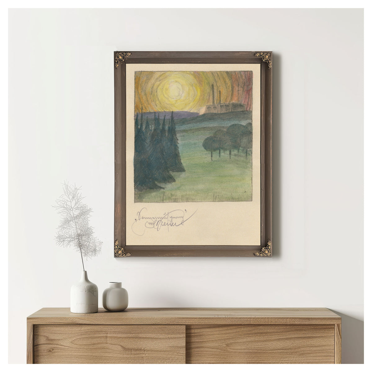 Sonnenaufgang Around 1923 By Karl Wiener