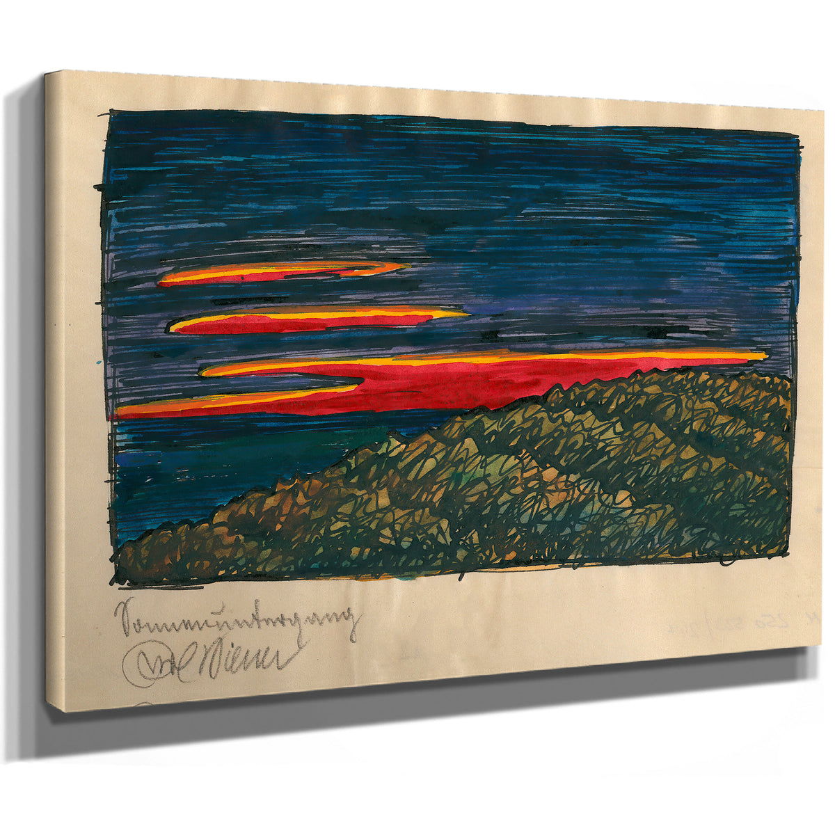 Sonnenuntergang Around 1921 02 By Karl Wiener