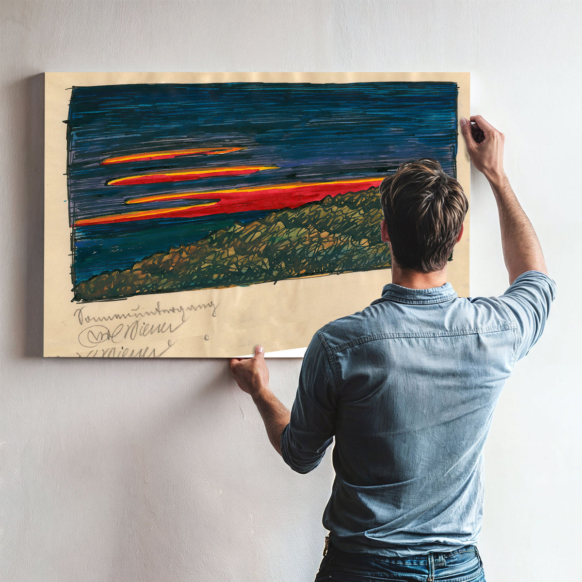 Sonnenuntergang Around 1921 02 By Karl Wiener