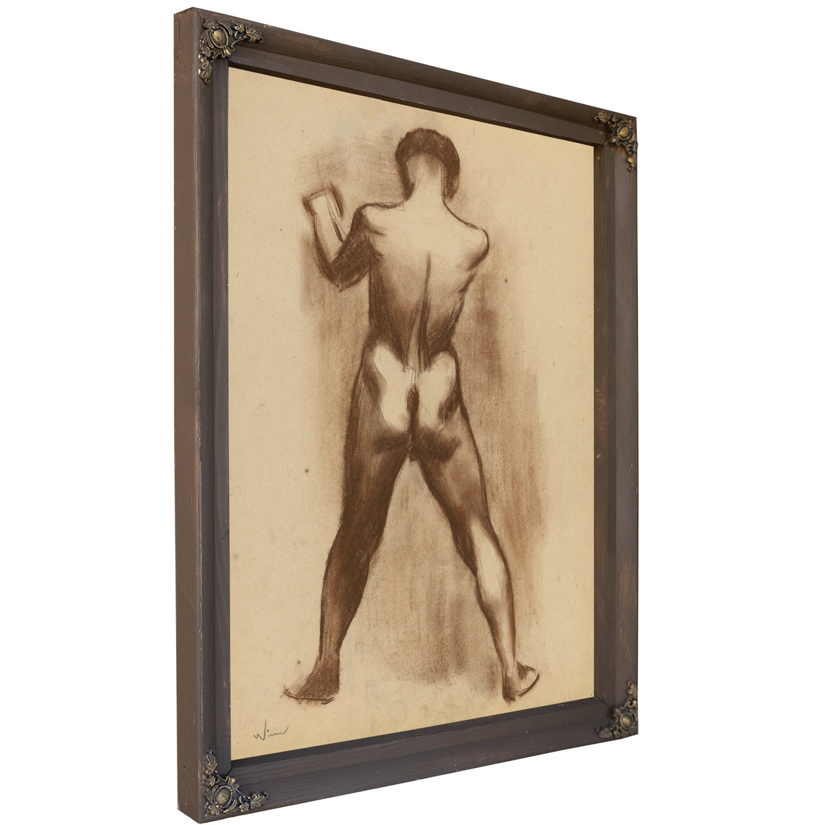 Stehender Mannlicher Akt By Karl Wiener