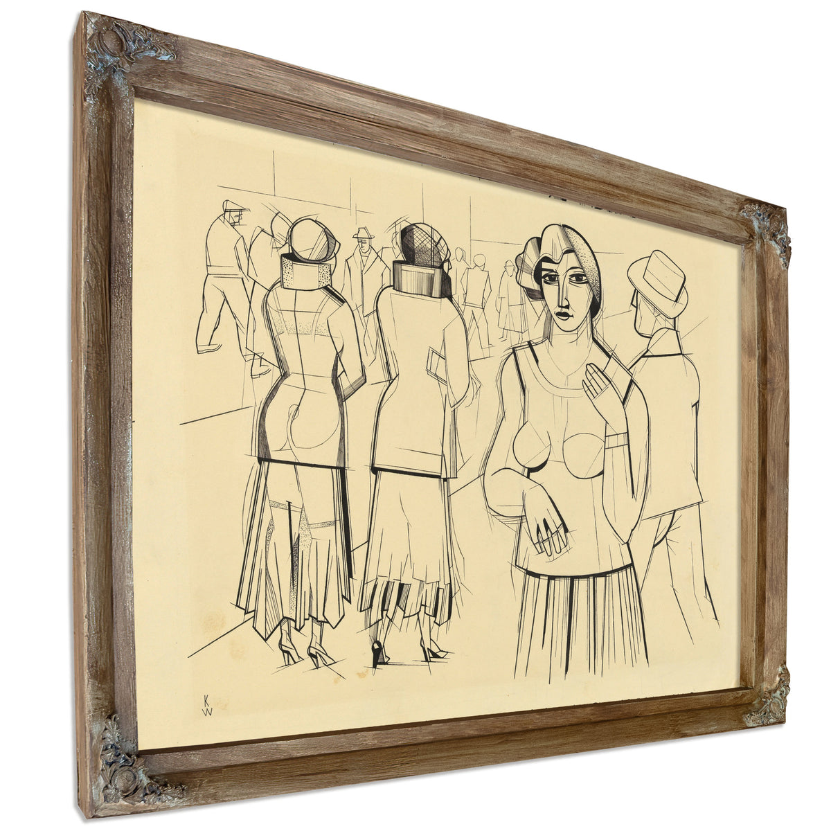 Strae Mit Madchen By Karl Wiener