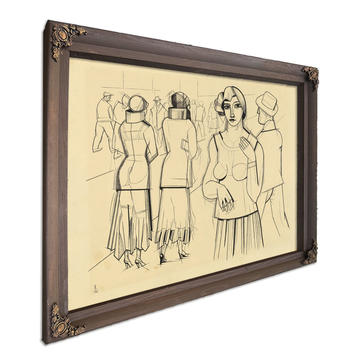 Strae Mit Madchen By Karl Wiener