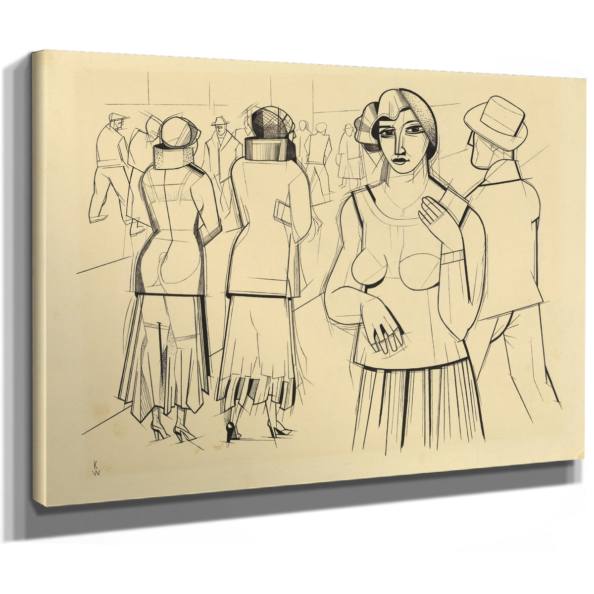 Strae Mit Madchen By Karl Wiener