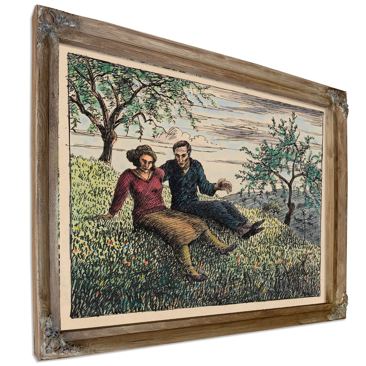 Unterredung Im Grase Ca 1925 By Karl Wiener