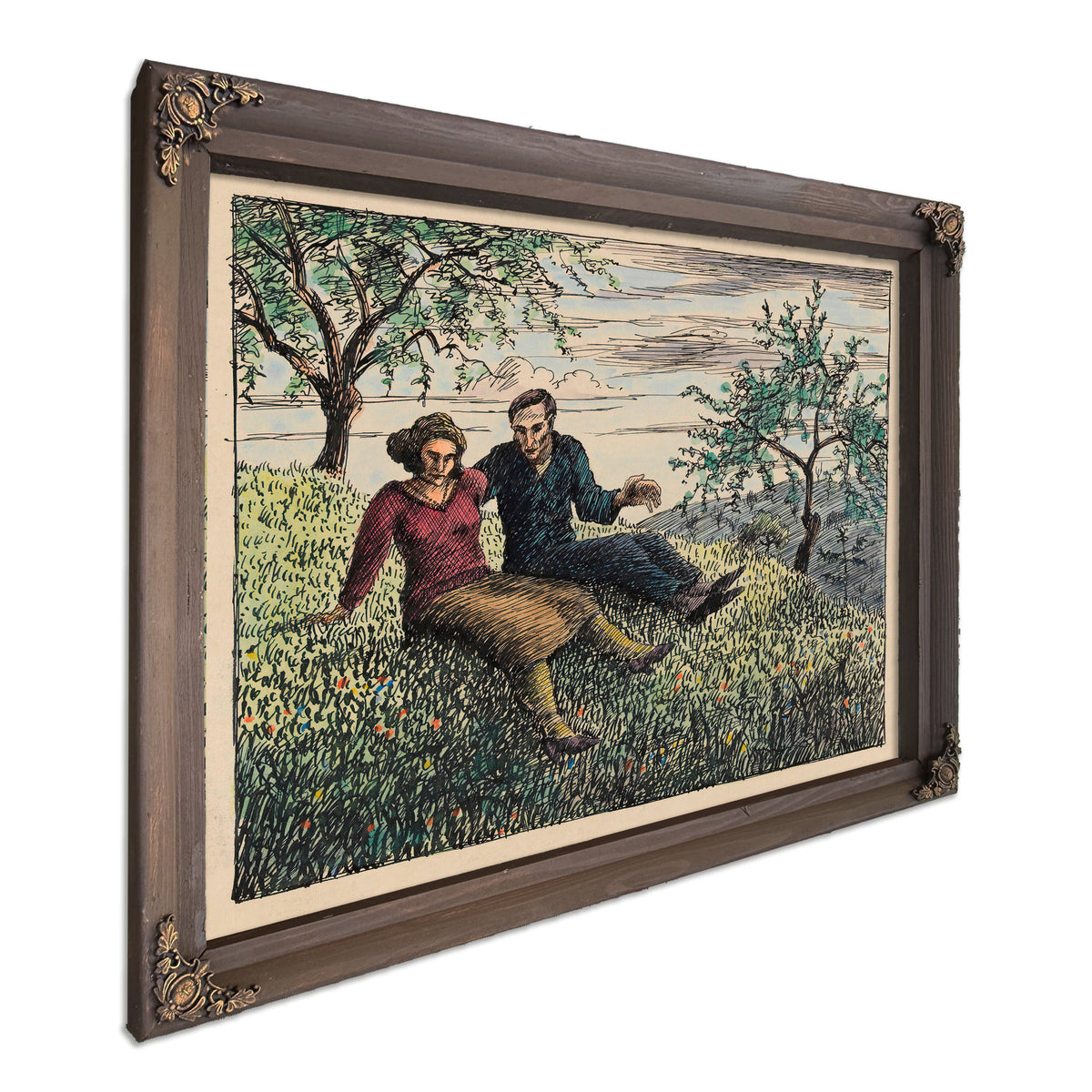 Unterredung Im Grase Ca 1925 By Karl Wiener